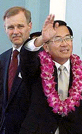 President Chen and AIT Chairman Richard Bush in LA