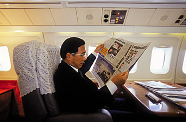 President Chen in flight