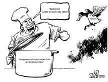 China cook welcoming Taiwan duck into the "domestic issue" pot